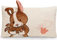 Nici 61641 Polštář Zajíc a dítě Hopsala 43x25cm ZELENÁ