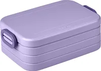 Mepal | Midi Brotdose | Lunchbox für 2 Sandwiches oder 4 Brotscheiben | Meal Prep Box | Brotdose für Erwachsene | Essenbox mit Unterteilung | Vivid Lilac