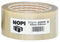 Nopi 57211-00000-04 Taśma pakowa Classic, 50 mm x 66 m, przezroczysta