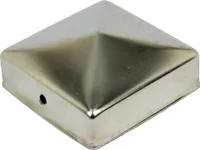 GeZu Impex® Pfostenkappe Pyramide 71 mm Pfostendeckel Edelstahl Pfostenschutz Zaunkappe
