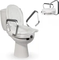 Sitz Erhöhung mit Stützgriffen Secura Toilettensitzerhöhung Weiß 48 x 56 x 34.8 cm