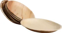 100x okrúhly tanier s palmovými listami veľkosti 18 cm