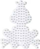 Hama pegboard "little frog" bílý na zažehlovací korálky midi