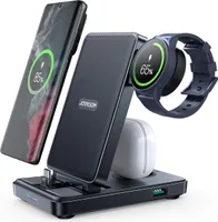 Skládací nabíječka Joyroom JR-WQS01 USB-C 4v1 - skládací nabíječka - černá