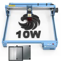 SCULPFUN S10 Graviermaschinen mit SCULPFUN 400x400mm Honeycomb Wabentisch Kit