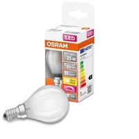 Osram LED Filament Retrofit Tropfen P45 2,8W = 25W E14 matt 250lm FS warmweiß 2700K DIMMBAR