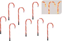 Zuckerstangen mit 7 LED - 8 Stück im Set - Timer / 8 Funktionen