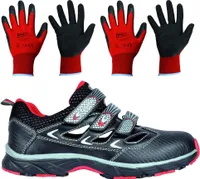 Cofra Sicherheitsschuhe NEW BIG FRESH S1 P SRC Größe 46 inklusive 2 Paar Arbeitshandschuhe Größe 9 & 10