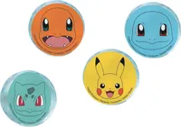 amscan 9917127 Offiziell lizenzierte Pokémon-Hüpfbälle für Kindergeburtstage, 4 Stück, Mehrfarbig