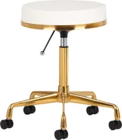 H4 Gold Weiß Kosmetikhocker
