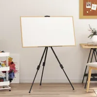 vidaXL Easel Adjustable Black Metal