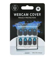 INF Webcam-Abdeckung zum Schutz der Privatsphäre Schwarz 8-pack