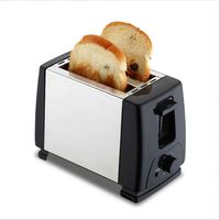 Toaster, 2 kurze Schlitze, 700W,  Edelstahl in Silber-Optik, für 2 Scheiben, Für verschieden große Brotscheiben
