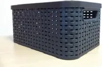 Úložný box skriňový kôš úložný kôš policový kôš zásuvný kôš 6L STYLE hnedá HOMLA