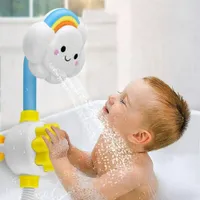 Badespielzeug für Kleinkinder Baby Bad Dusche Spielzeug Bad Spray Wasser Dusche Spielzeug Schöne Wolke Regenbogen Wasser Spritzen Dusche Wasserhahn Für Kleinkinder Kinder