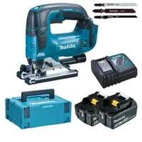 Makita DJV182RTJ Akumulátorová kyvadlová přímočará pila 18 V / 2x 5,0 Ah baterie + nabíječka v Makpacu