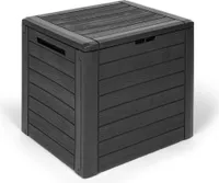 Kreher Kissenbox "Woodebox" in Anthrazit 140 Liter