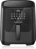 CoolHome AF23 Airfryer XXL Deluxe - 6,5 Liter - Heißluftfritteuse mit Keramikbeschichtung - Schwarz