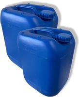 plasteo® 3er Stück Set: 30L Getränke- Wasserkanister Natur mit