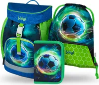 BAAGL Airy Fussball Ball Rucksack-Set 3tlg: Rucksack, Federmäppchen, Turnbeutel