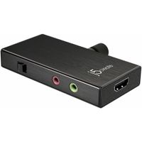 j5create JVA02-N Live Capture Adapter HDMI™ zu USB-C™mit Stromversorgung, Schwarz, USB 3.2 Gen 1 (3.1 Gen 1), 1920 x 1080 Pixel, USB Type-C 3.1 Gen1, 16:9, Aluminium