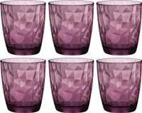 Pohár na vodu Bormioli Rocco Diamond 300 ml, fialový, 6x