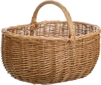 WANDERLUST DECO Brauner Weidenkorb 43x33x20/32h cm