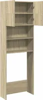 vidaXL Skriňa na práčku Sonoma Oak 64x25,5x190 cm odvodený výrobok z dreva