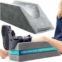 Venenkissen zum Beine Hochlagern – Ergonomisches Beinhochlagerungskissen mit Memory-Schaum – Waschbares Keilkissen 68x25x22 cm – Beinstütze