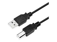 Kabel Logilink USB 2.0, USB-A/M na USB-B/M, černý, 2 m