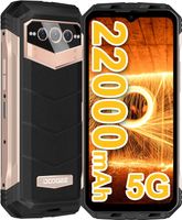 DOOGEE VMAX 5G Outdoor Smartphone 22000mAh 20GB+256GB Dimensity 1080, 120Hz FHD+ 108MP Android 12 Handy, Gold
