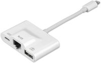 4smarts 3in1 Hub Lightning auf Ethernet, USB Typ-A + Lightning