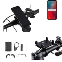 WICKED CHILI QuickMOUNT Fahrradhalterung / Motorradhalterung Set für Apple  iPhone XR (6,1 Zoll) Fahrrad / Motorrad Handy Halterung, schwarz