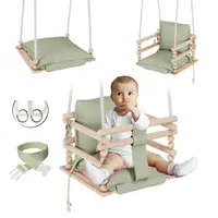 MAMOI® Babyschaukel, Schaukel Indoor, Holzschaukel für baby und Kinder, Kinderschaukel, Schaukeln aus Holz, Kleinkinderschaukel für kinderzimmer