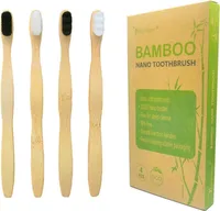 EasyHonor Extra weiche Bambus-Zahnbürste 4er-Pack_bio abbaubar_BPA-frei