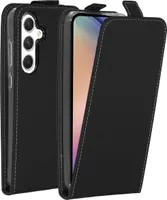 Samsung Galaxy A55 Hülle - Kunstleder - Accezz Flip Case - Schwarz