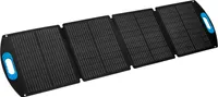 MEDION Faltbares Solarpanel, Monokristallin, 120 Watt, Effizienter Wirkungsgrad von bis zu 23,4%, USB Konverter Box (USB-A, USB-C, MC4), MC4 Output mit Adapter (DC5525, DC5521, DC79099)