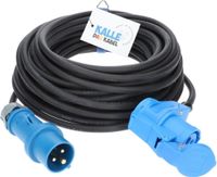 KALLE DAS KABEL Verlängerungskabel CEE-Stecker-Winkelkupplung 230V 16A IP44 3G 1,5 mm² 10 Meter Stromkabel Verlängerung Campingkabel