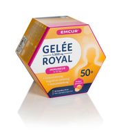 Emcur Gelée Royal 1500 mg 50+ Orange, 20 Ampullen à 15 ml: 20-Tage Immunkur für alle ab 50, mit Ginkgo-Extrakt, essenziellen Vitaminen, Zink, Eisen und Selen
