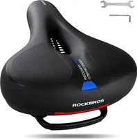 ROCKBROS Fahrradsattel Herren Damen Ergonomisch Fahrradsitz MTB Rennrad 26 * 22cm Schwarz blau