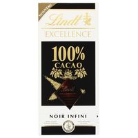 Lindt Excellence 100 Prozent Kakao Noir Infini Schokoladentafel 50g