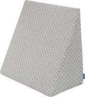 BADUM Poduszka klin pod plecy 60x50x30 cm szara krata