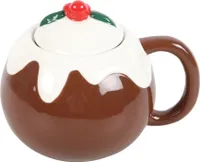 Niečo iné - Hrnček na kávu, Plum Pudding SD6090 (jedna veľkosť) (hnedá/biela)