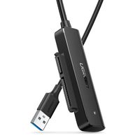 UGREEN Computer-Adapter USB 3.0 Typ A zu Sata, USB 3.0 SATA Adapter für 2,5" SSD und HDD, UASP, Trim und SMART USB SATA III, 50cm Kabellänge
