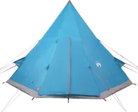 vidaXL Tipi-Campingzelt 4 Personen Blau Wasserdicht