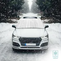 Navaris Auto Frontscheibenabdeckung Sonnenschutz Abdeckung - für alle PKW Modelle nutzbar - 150x70cm - auch als Frostschutz - Sommer Abdeckfolie