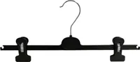 Kleiderbügel für Hosen, Clipbügel, Klammern, WSP1, 40 cm, schwarz, NEU, 50 Stück