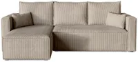 BroMARKT Ecksofa TOP Schlaffunktion Bettkasten L-Form Beige