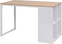 Biurko 120 X 60 X 75 Cm, Kolor Dębowy I Biały Lumarko!