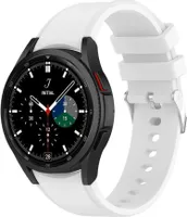 Strap-it Samsung Galaxy Watch 4 Classic 46mm Armband Silikon (Weiß)